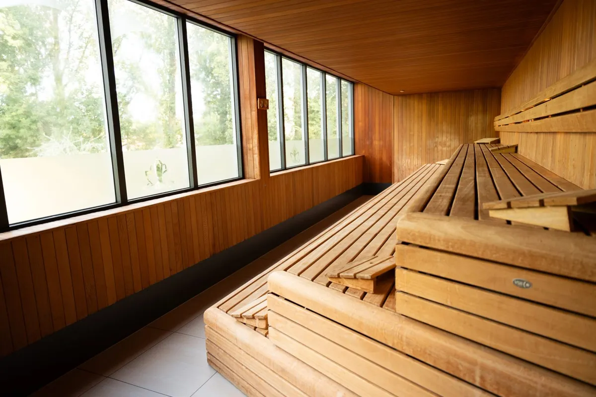 Een van de sauna's van Thermen Binnenmaas