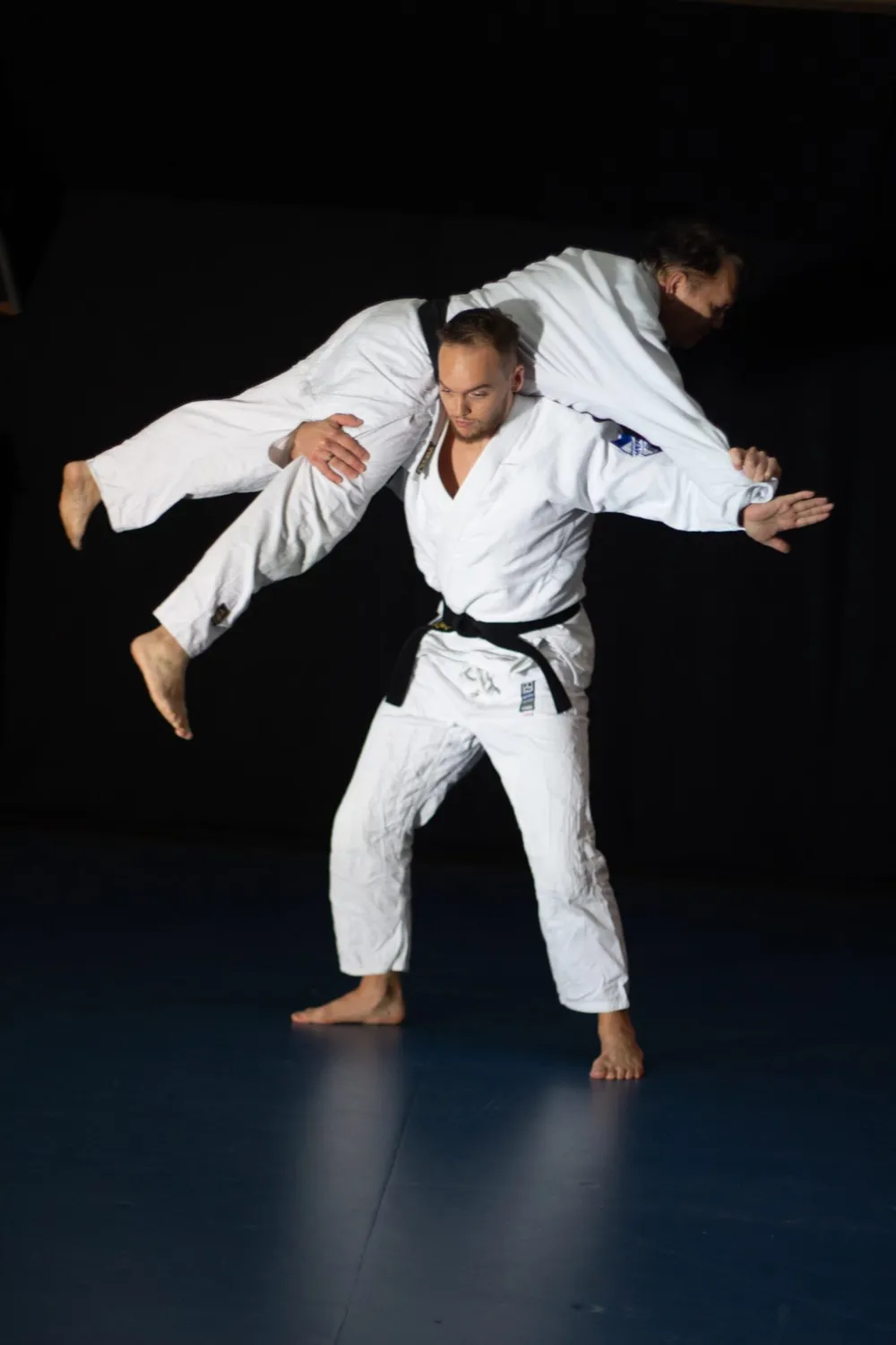 Vechtsporttraining in de dojo